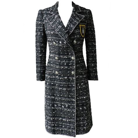 chanel long tweed jacket